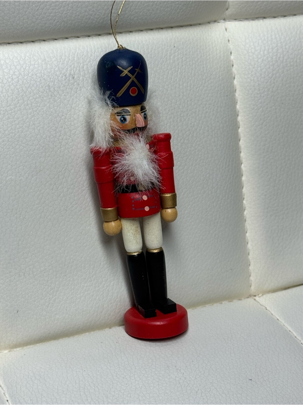 Wooden Nutcracker Christmas
Ornament Soldier Red Blue